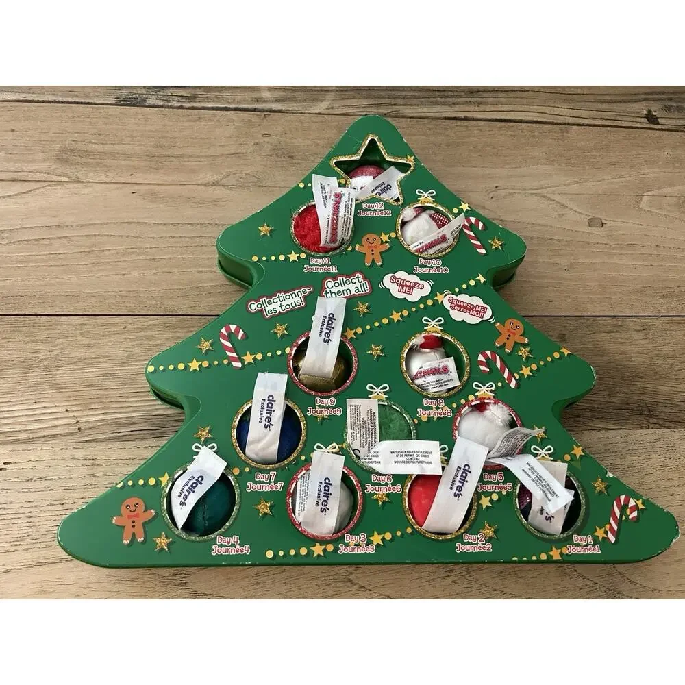 Squeezamals Holiday Micro Advent Calendar Claire’s Exclusive‎ 12 Days Christmas